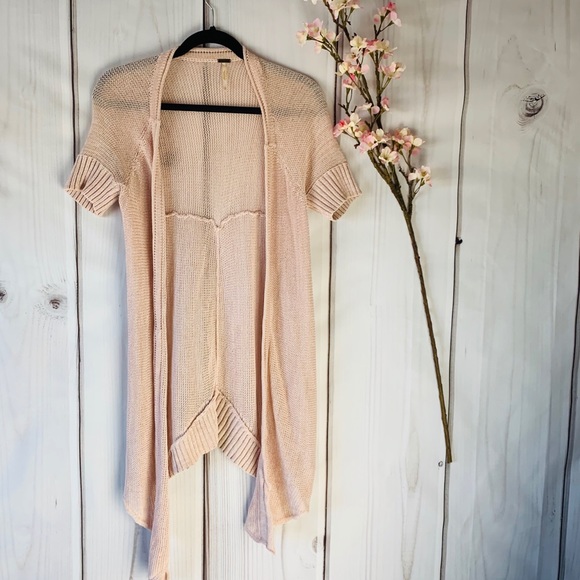 FREE PEOPLE / SHORT SLEEVE CARDIGAN